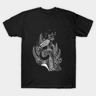 Winged Fox in White T-Shirt